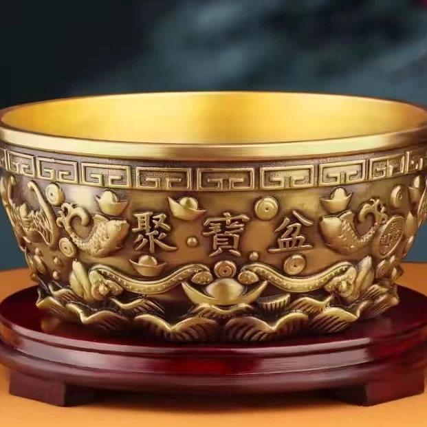 家用办公百福碗摆件