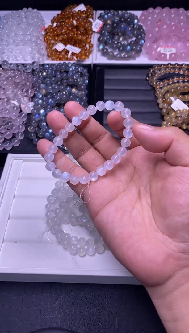 手串未镶嵌月光石7mm蓝月光（多样性发货，发其一）