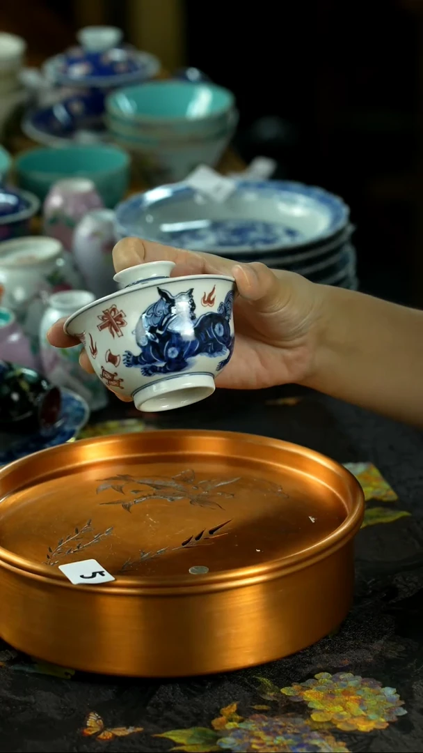 中秋国庆景德镇手绘瓷器