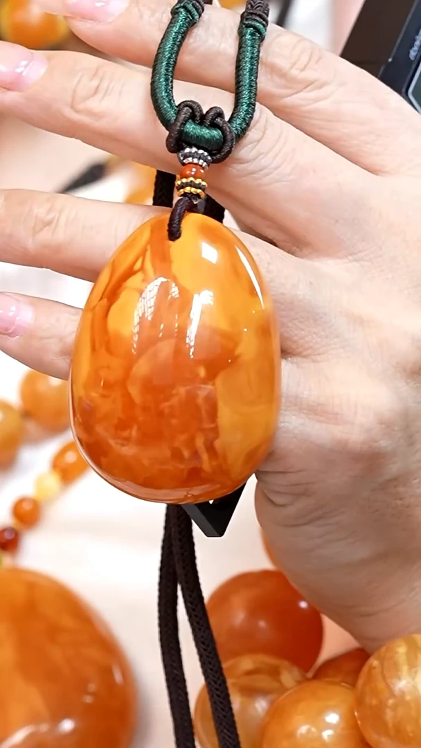 蜜蜡颈饰未镶嵌7340天然蜜蜡珠宝奇石云端妖孽全部保真