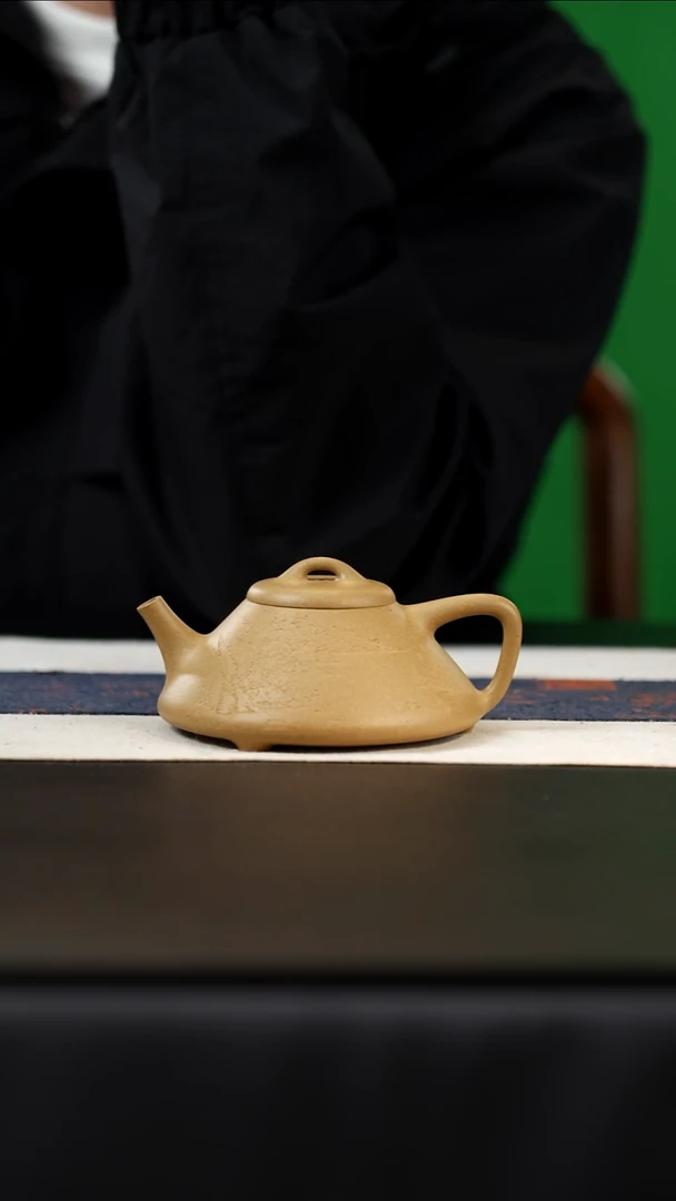 茶壶紫砂金黄墨绿彭年，200cc