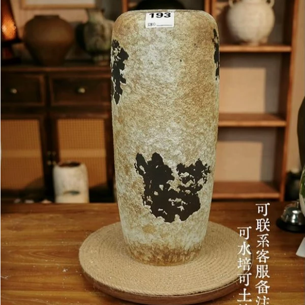 193景德镇手工陶瓷花瓶花器摆件高40cm口径11.5cm