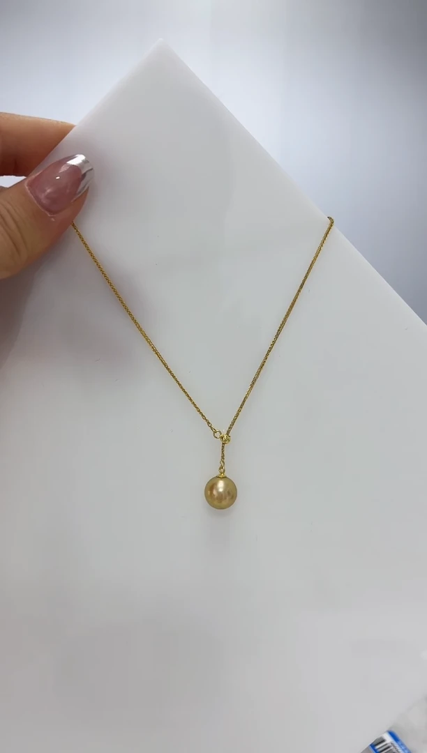 【闪购商品】海水珍珠DA银S925镶嵌Y链吊坠 J195