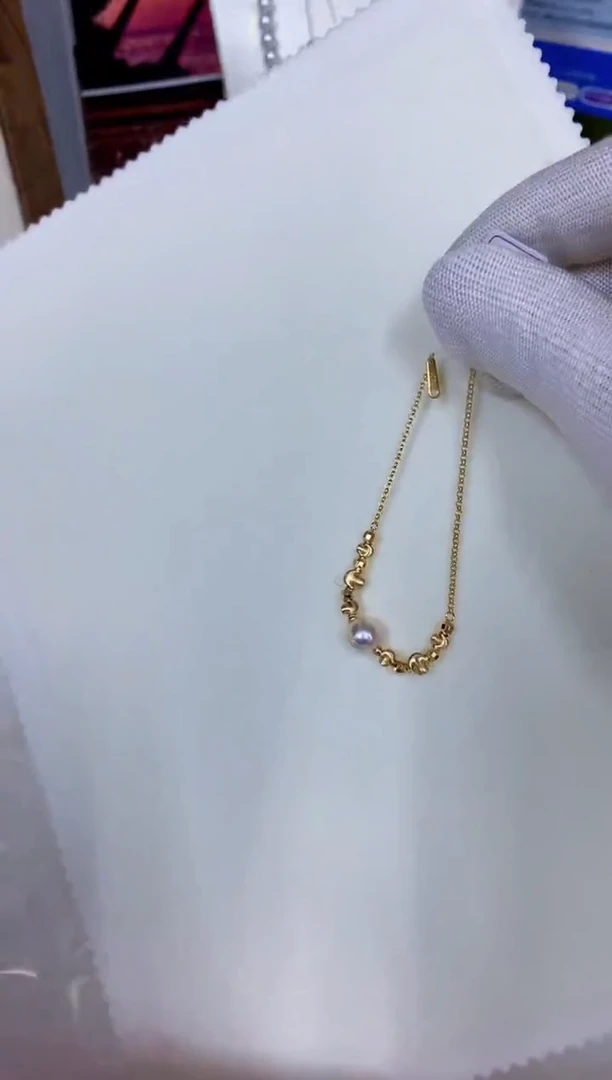 银S925镶嵌海水珍珠饰品设计款手链