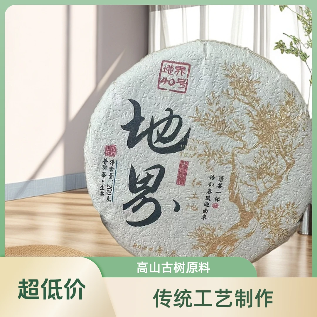 冰岛地界40号 2024年红土地头春饼茶200克