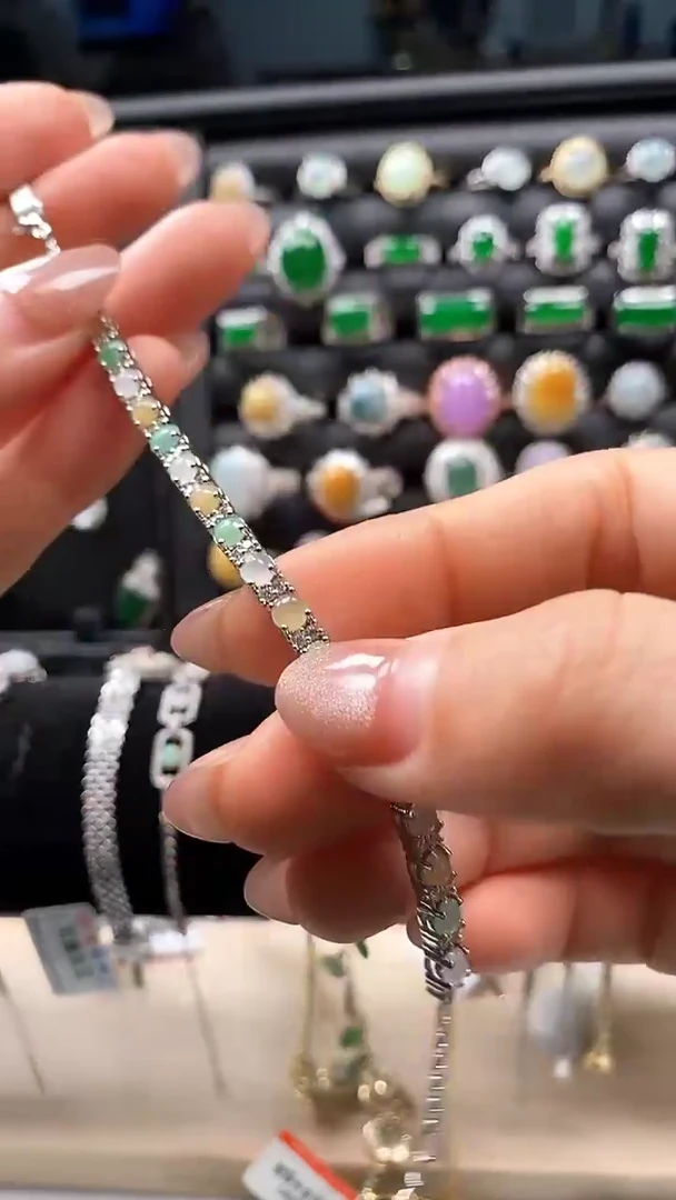 合金手链翡翠45