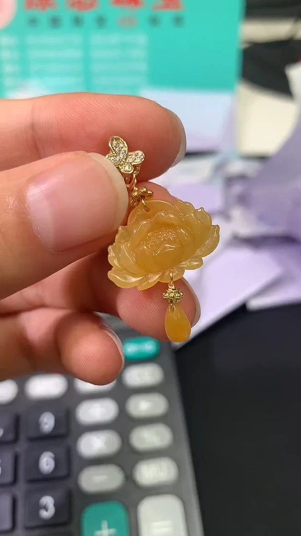 吊坠(不含链)银S925镶嵌翡翠1