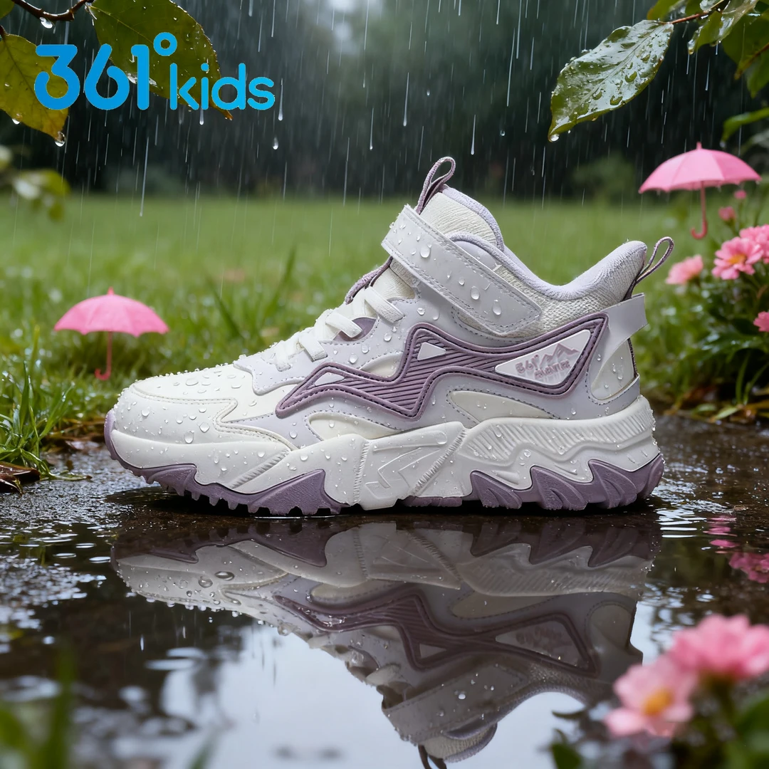 【小童】361°kids冬季加绒登山鞋男女童户外防滑运动鞋N92444813