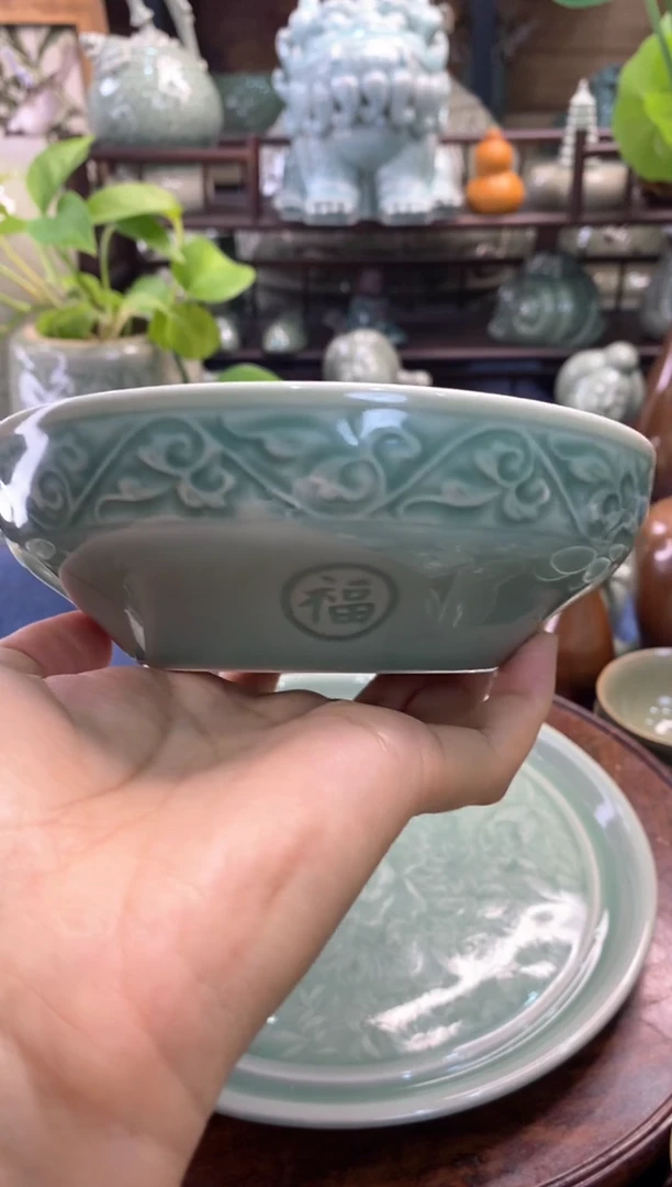 耀州窑 特价 福利【福字蒸蛋 碗】两个