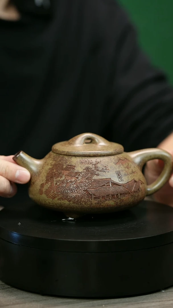 茶壶紫砂D***dH1918李琴江南景州石瓢