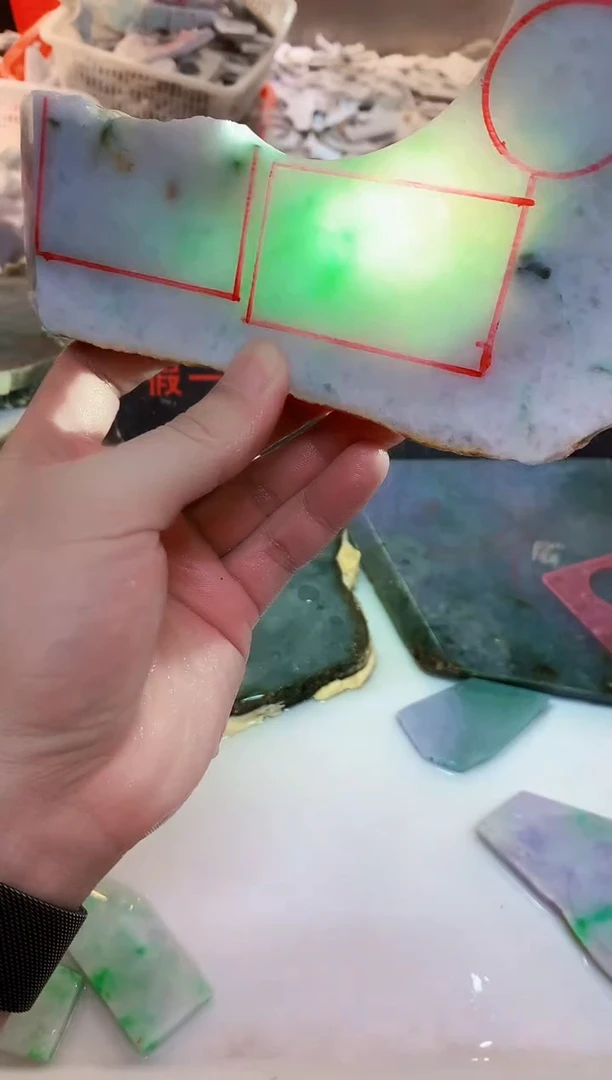 裸石翡翠0朗0翡翠珠宝127