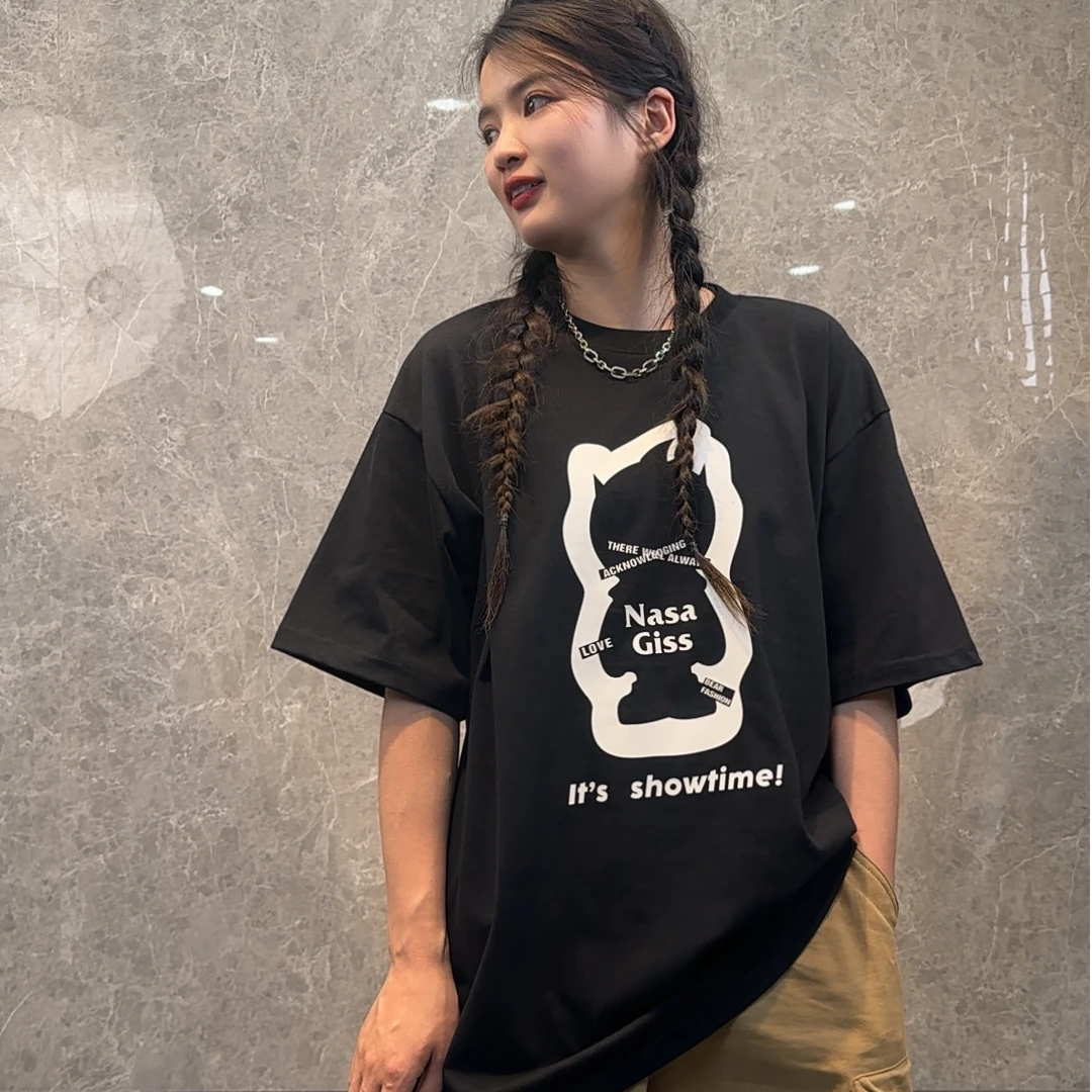 280克618冰凉夜光卡通纯棉百搭男女情侣夏季宽松印花短袖T恤圆领