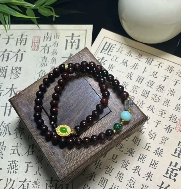 083-双圈小叶紫檀手串  宇