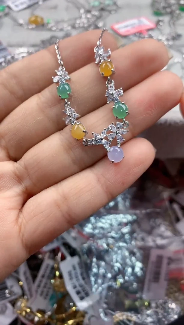 银S925镶嵌戒指翡翠4444----10