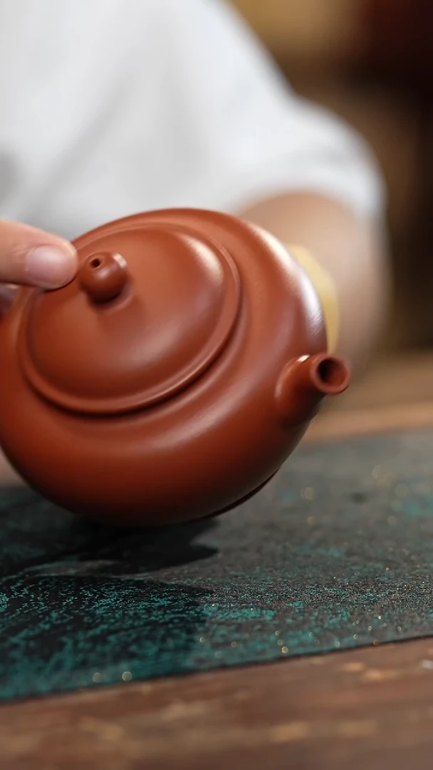 茶壶紫砂老朱泥宫灯