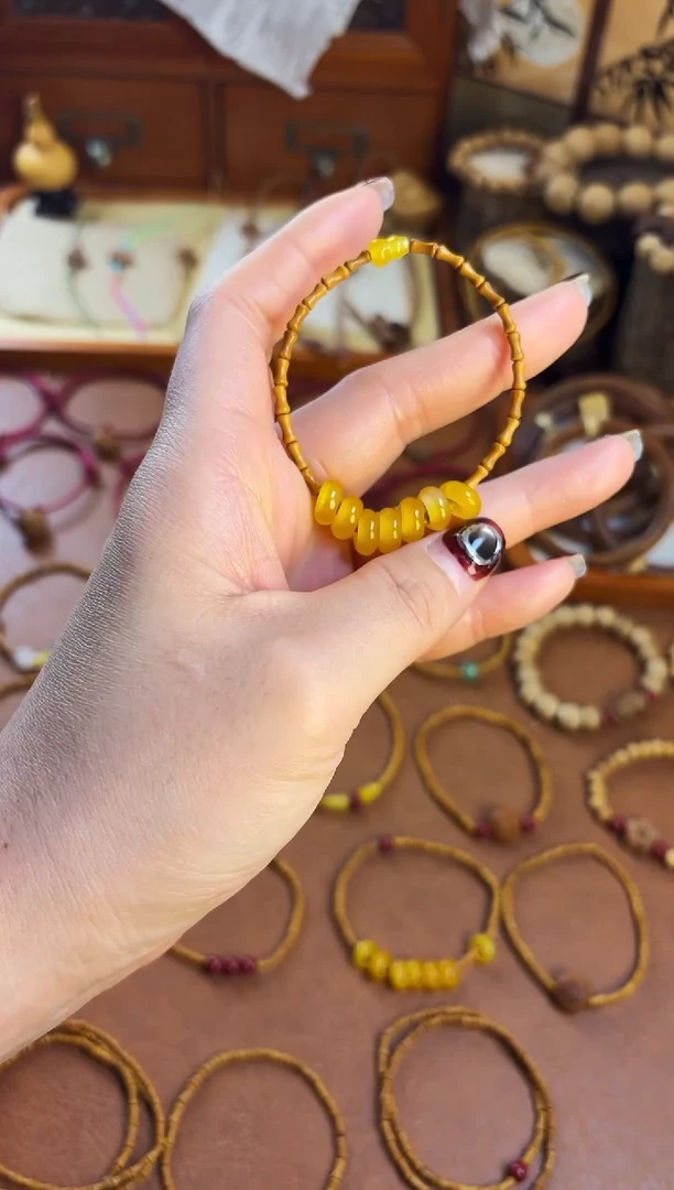 手串桃核竹节七宝福禄