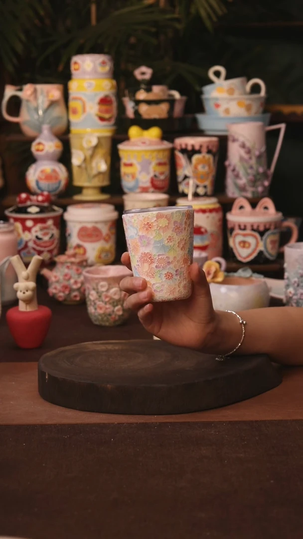 杯子景德镇原创手作陶瓷