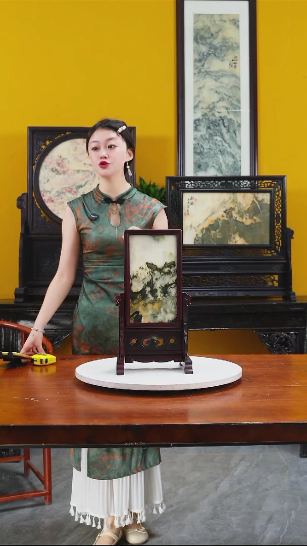 石材天然大理石画摆件