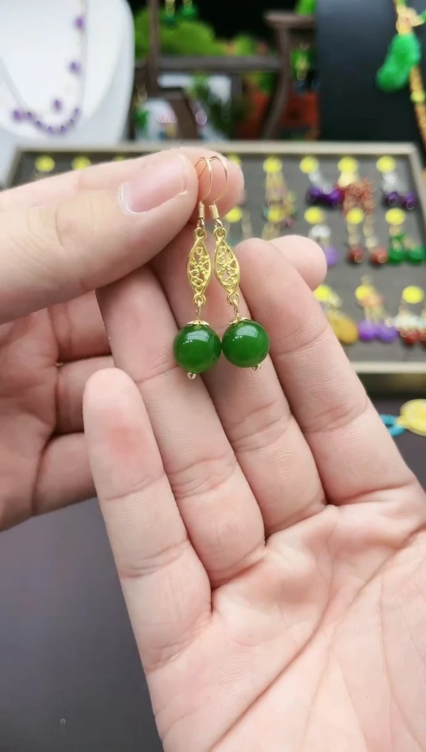 【闪购商品】玛瑙/玉髓耳钉银S925镶嵌4370000