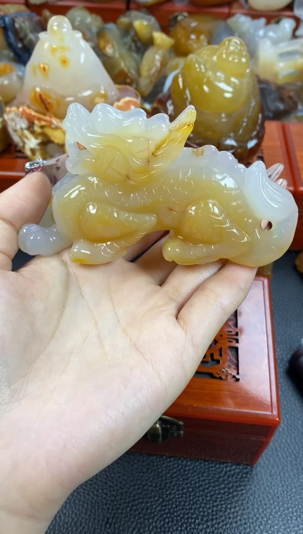 【闪购商品】玛瑙/玉髓摆件未镶嵌1