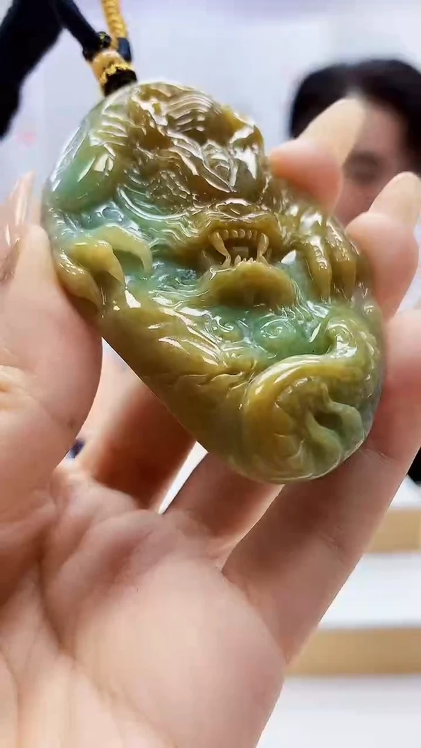 未镶嵌定制翡翠5060ty-毛货挂件174