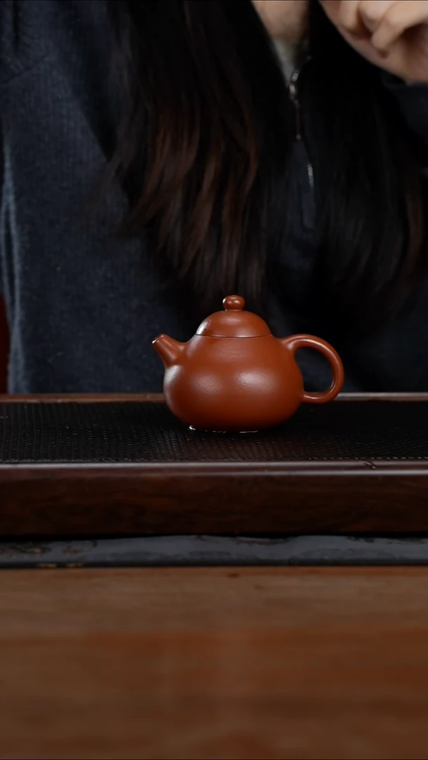 茶壶紫砂155cc黄龙山原矿朱泥文旦7