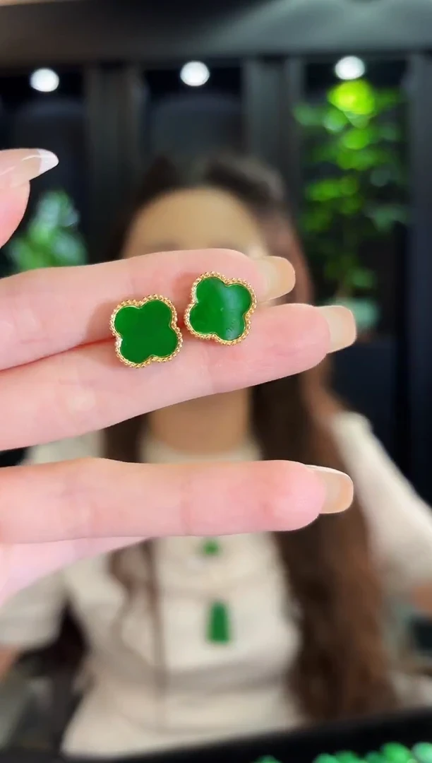 未镶嵌翡翠耳饰缅料A货/多样性发货/一件