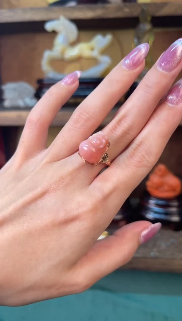 【闪购商品】玛瑙/玉髓戒指未镶嵌盐源貔貅