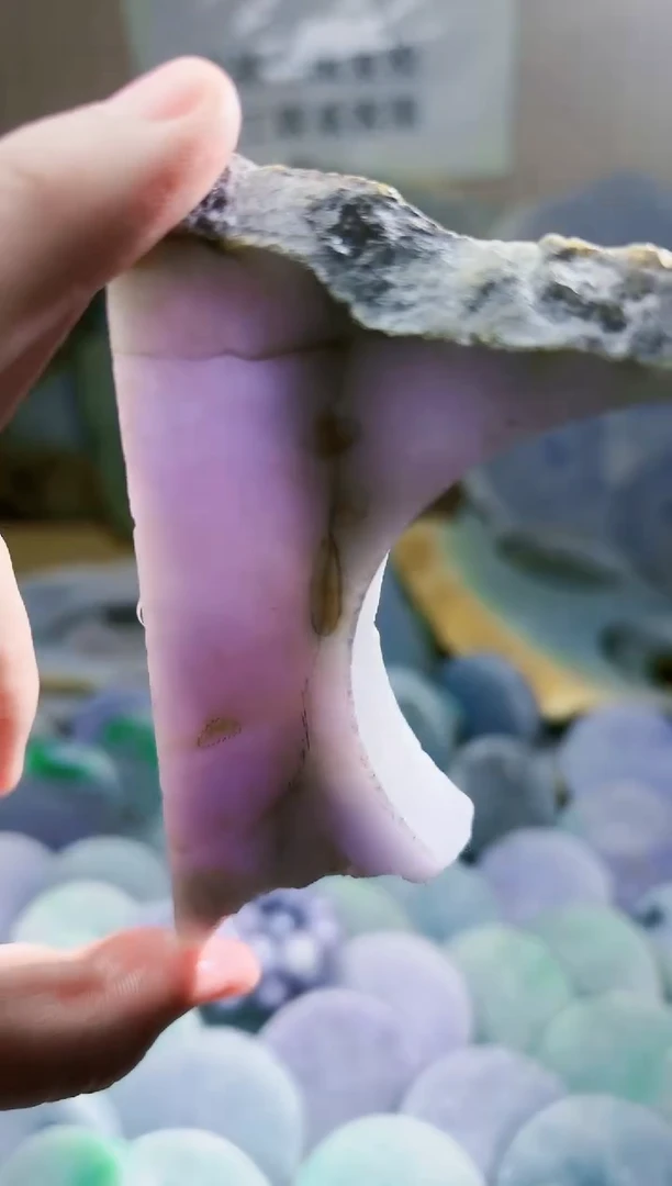 翡翠未镶嵌颈饰翡翠A货 江谭093