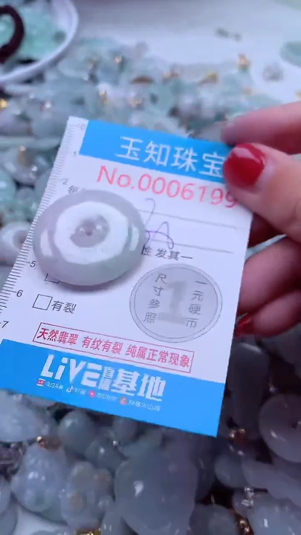 吊坠(不含链)未镶嵌翡翠6199