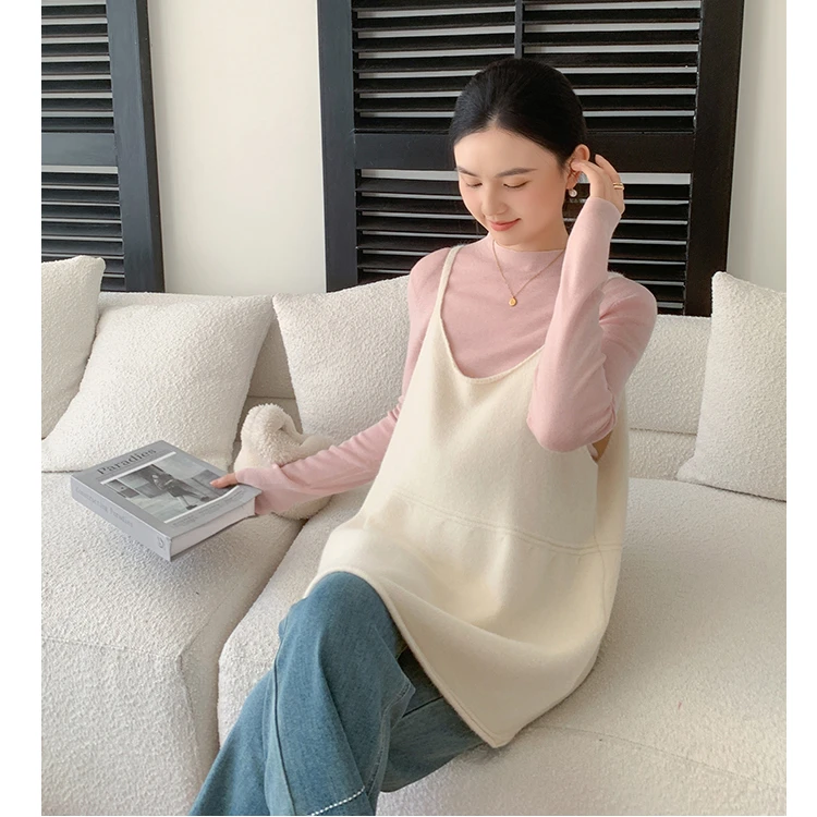 ZMA孕妇装【针织吊带】时尚洋气时髦2025秋季新款叠穿微喇牛仔裤女