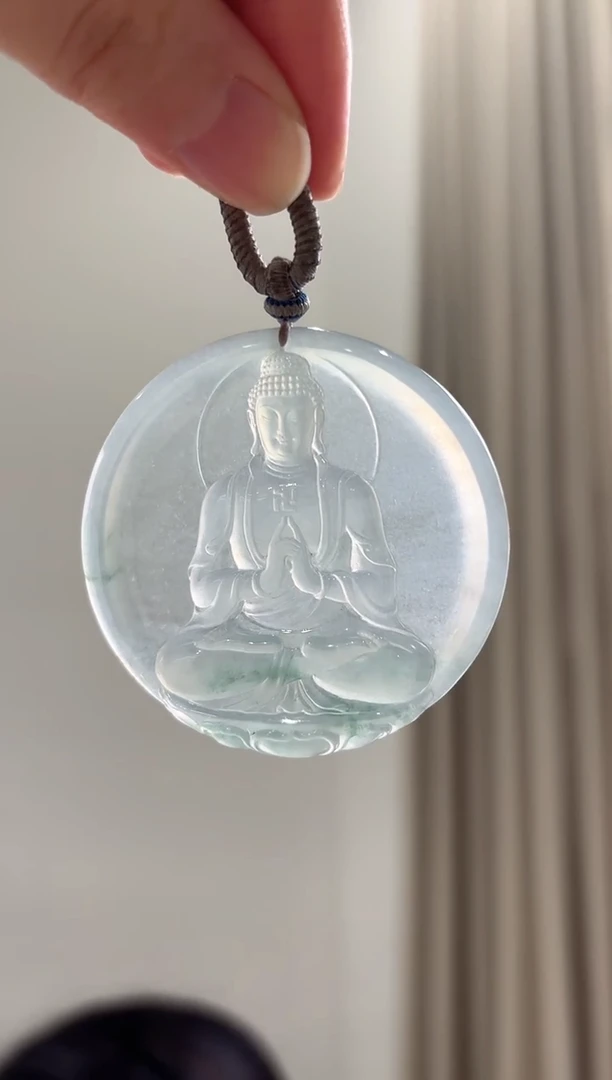 吊坠(不含链)未镶嵌翡翠大日如来吊坠多人不退不换