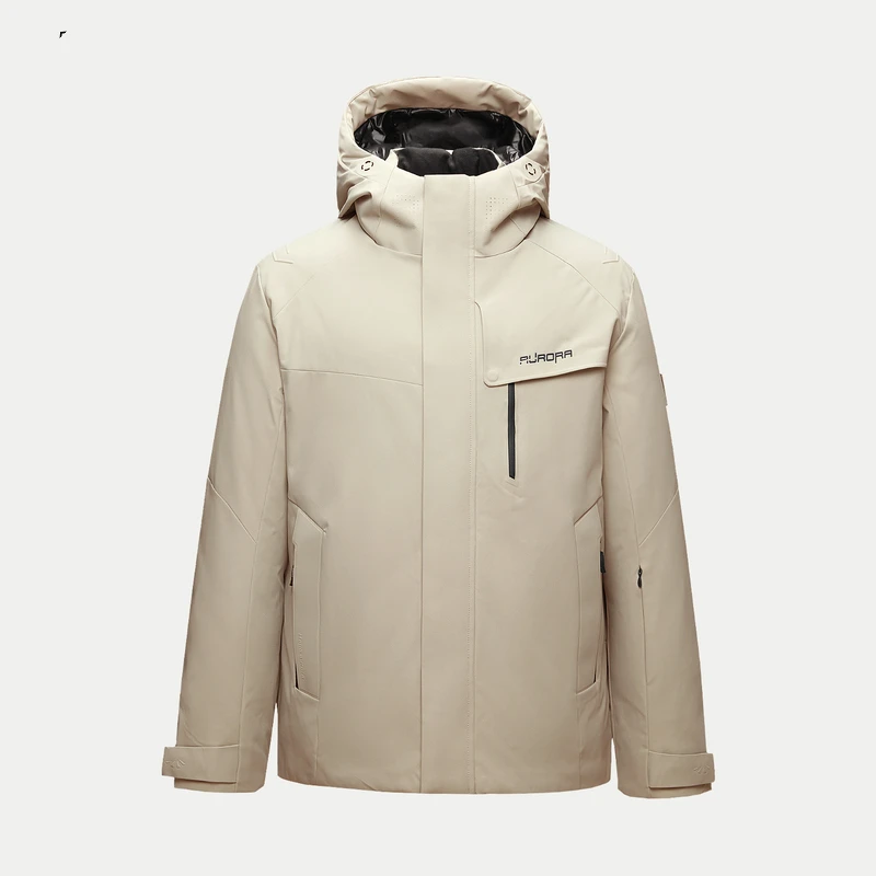 【介意勿拍！各种问题】鹅绒服简约三防连帽拉链羽绒服外套4Y102A