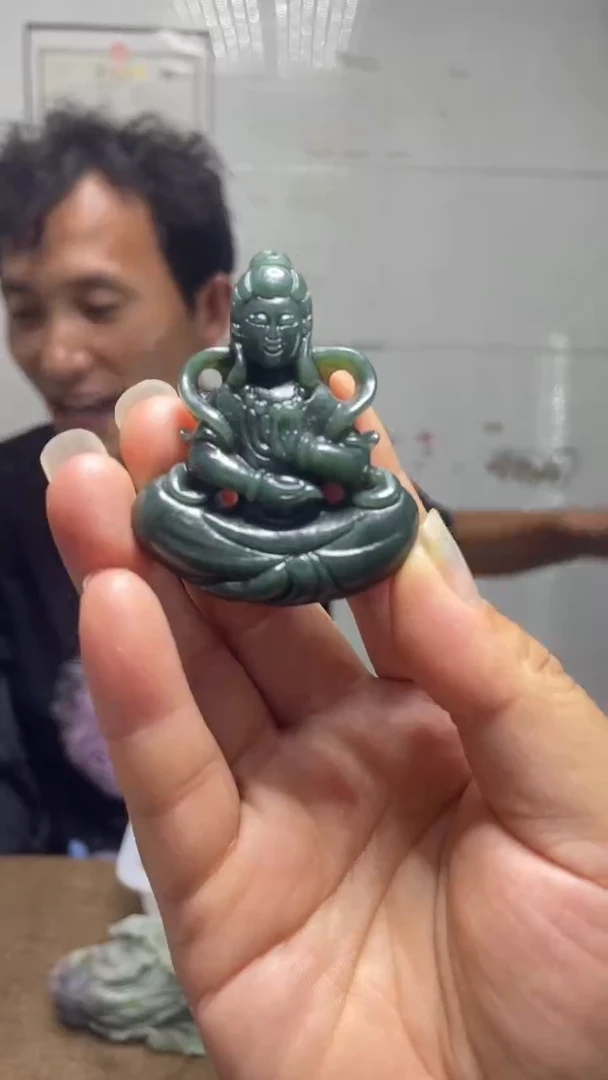 和田玉未镶嵌挂件1