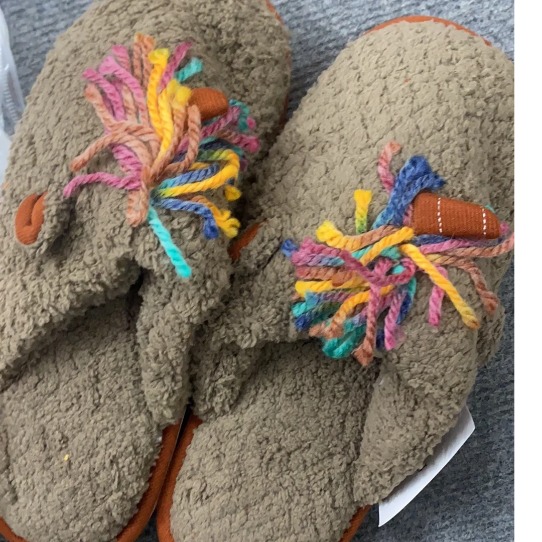 男女同款棉拖发两双颜色随机