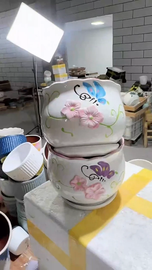 高温陶瓷花盆+Q102