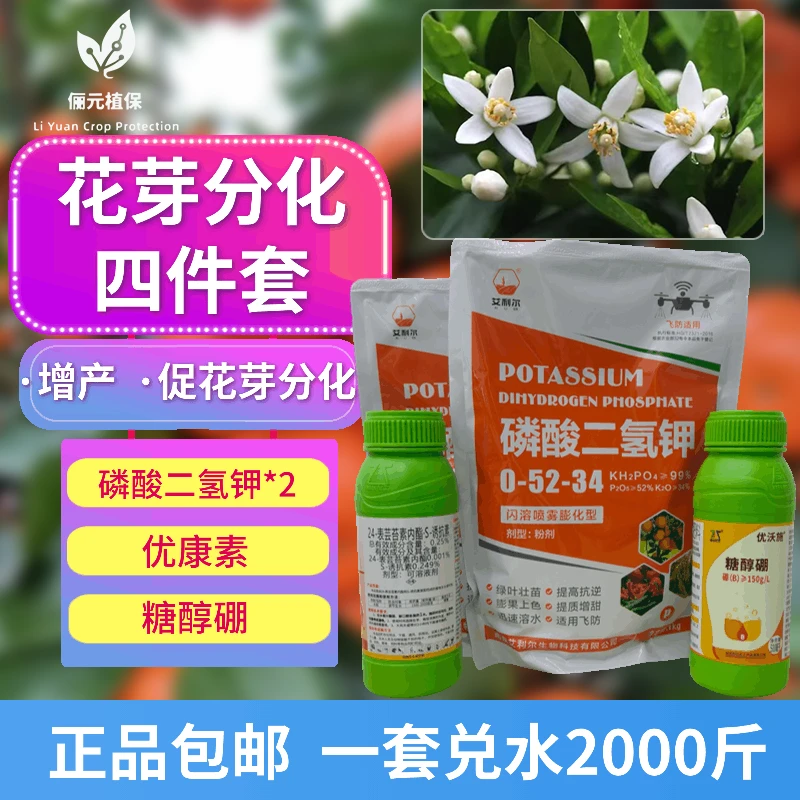 俪元植保花芽分化四件套促花芽分化增产着色