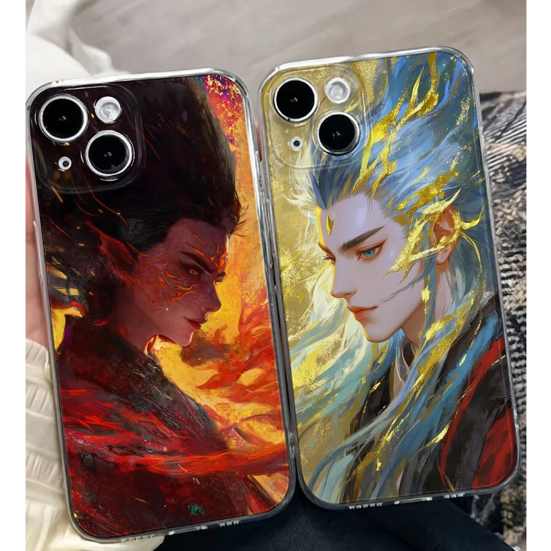 冰火哪吒敖丙适用iPhone16小米15华为苹果14promax手机壳12太空MT
