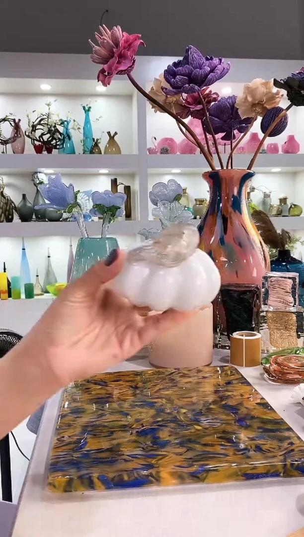 慕忆家手作琉璃花瓶