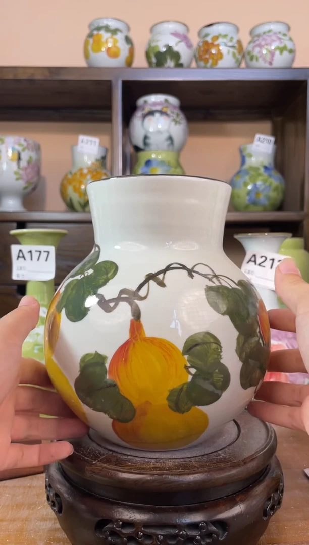 瓶景德镇手绘陶瓷花瓶 源头工厂