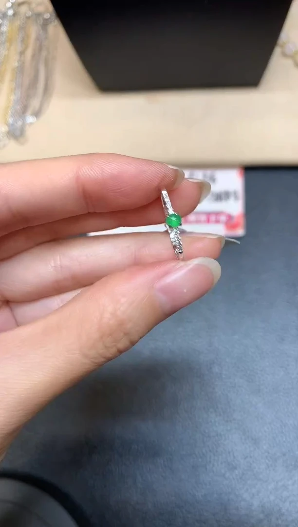 【闪购商品】翡翠戒指18K金镶嵌【无鉴赏期