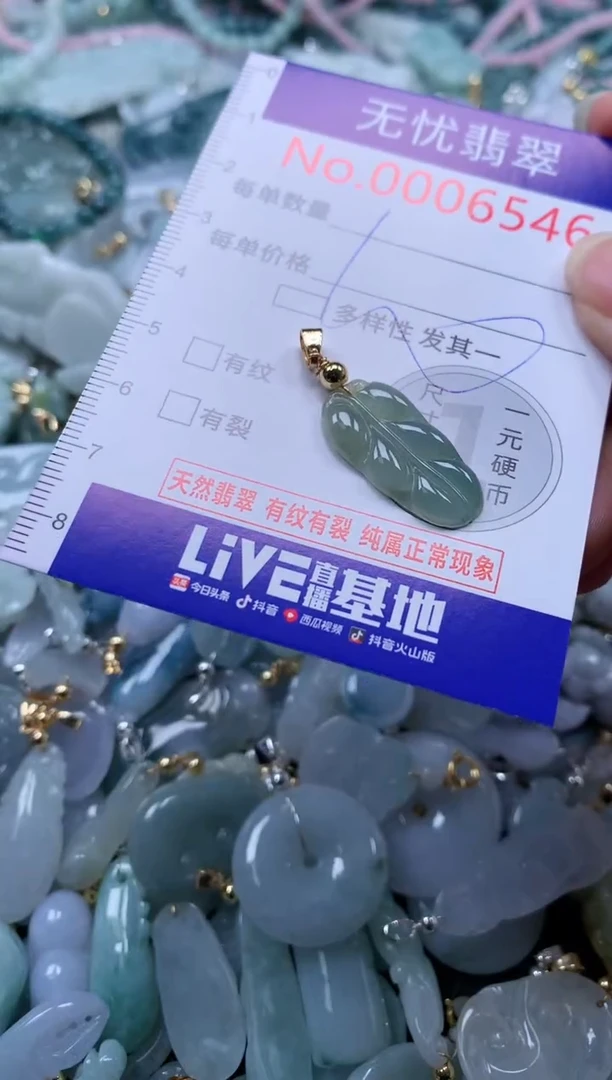 翡翠未镶嵌吊坠(不含链)6546