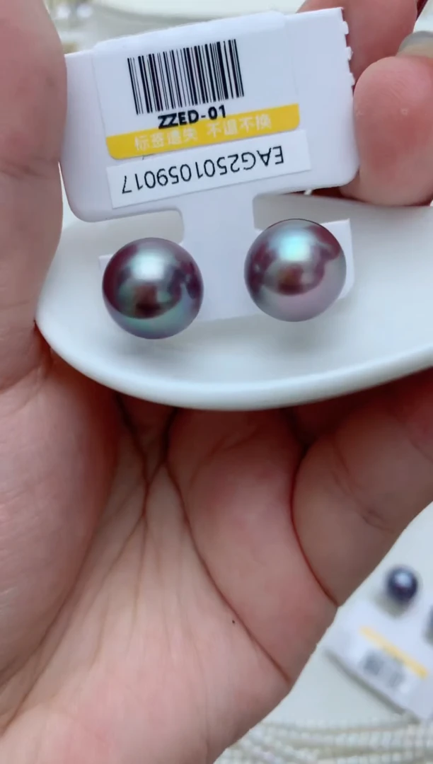 【闪购商品】淡水珍珠耳饰18K金镶嵌e102