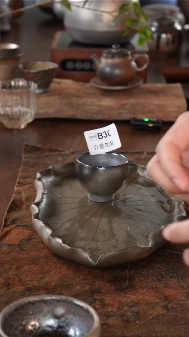 广西钦州坭兴陶纯手工纯柴烧杯