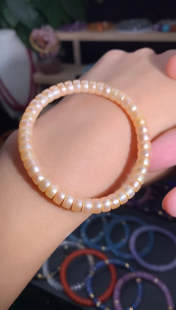 淡水珍珠手串未镶嵌淡水珍珠直切手串