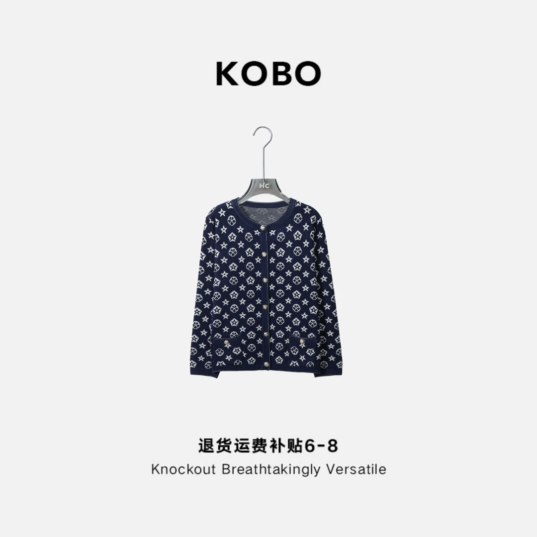 【KOBO】X6070老钱小香丨‘桑蚕丝羊毛&针织开衫女上衣运补6