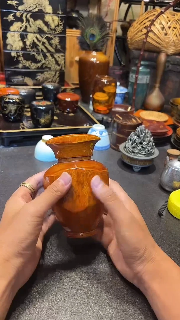 茶叶罐 大漆漆器大漆漆器大漆漆器