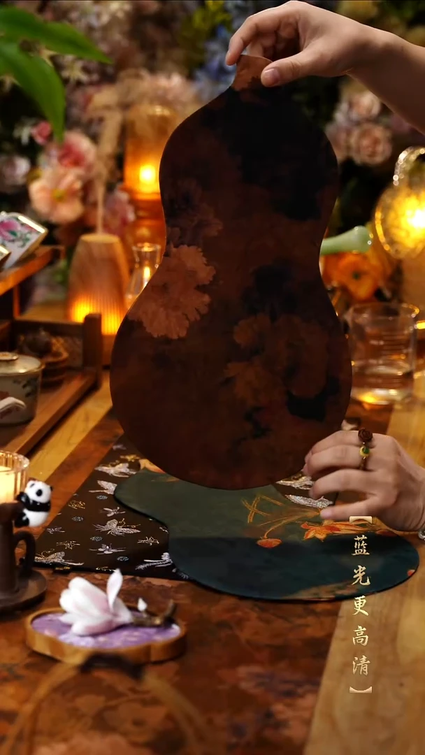 【闪购商品】棱织布葫芦茶席1张------