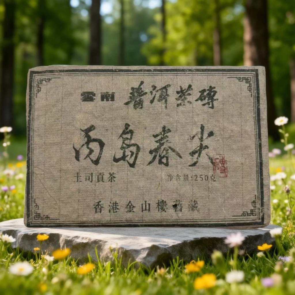 1997年 香港金山茶楼 丙岛春尖 生茶 250g