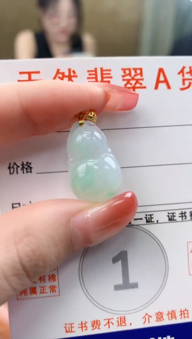 颈饰未镶嵌翡翠天然A货翡翠挂件